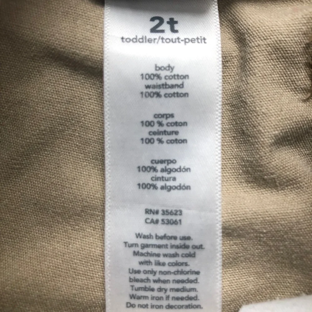 Khaki Carter’s Cargo Pants w/ pockets